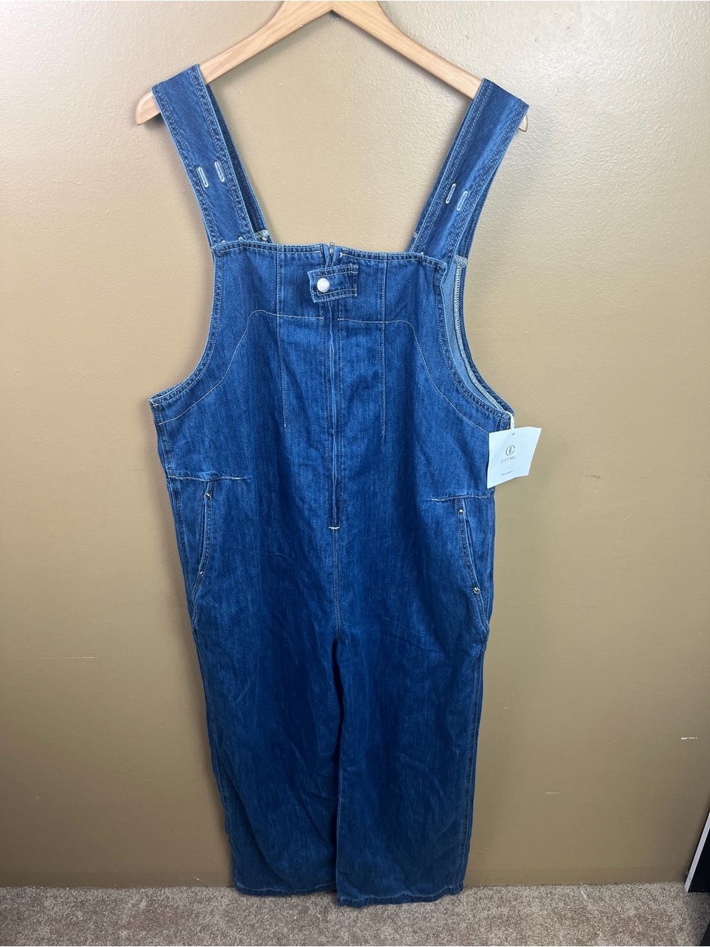 NEW Cicy Bell Denim Overalls Women's XL